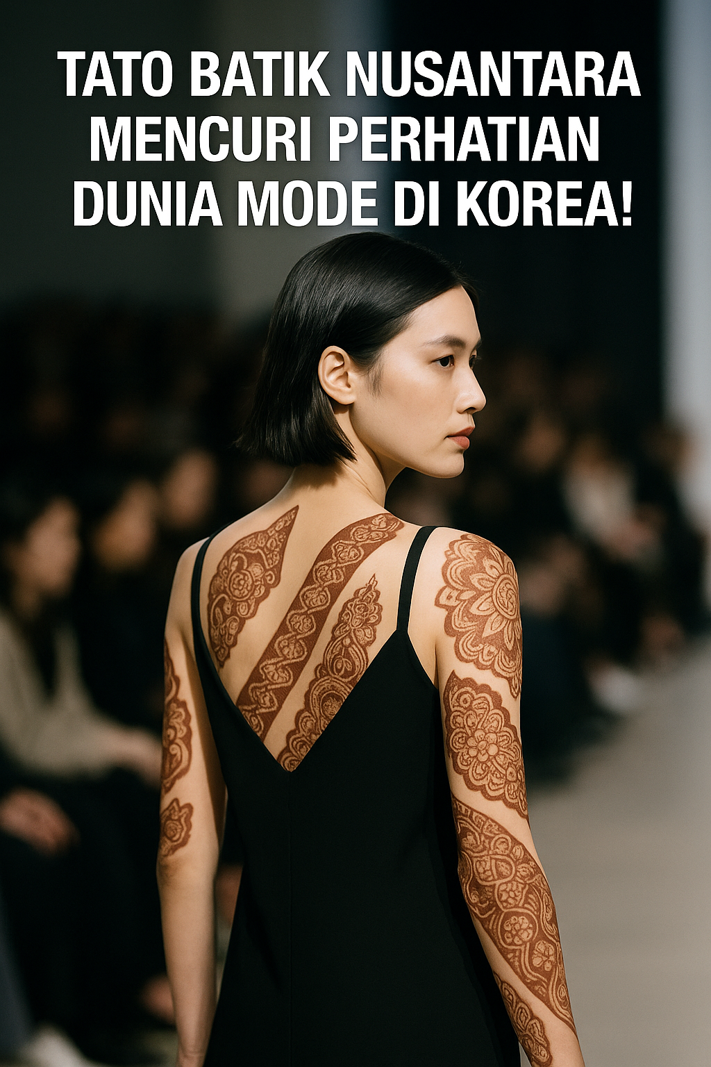 Fashion Week Korea Dikejutkan Tato Batik Nusantara Indonesia!