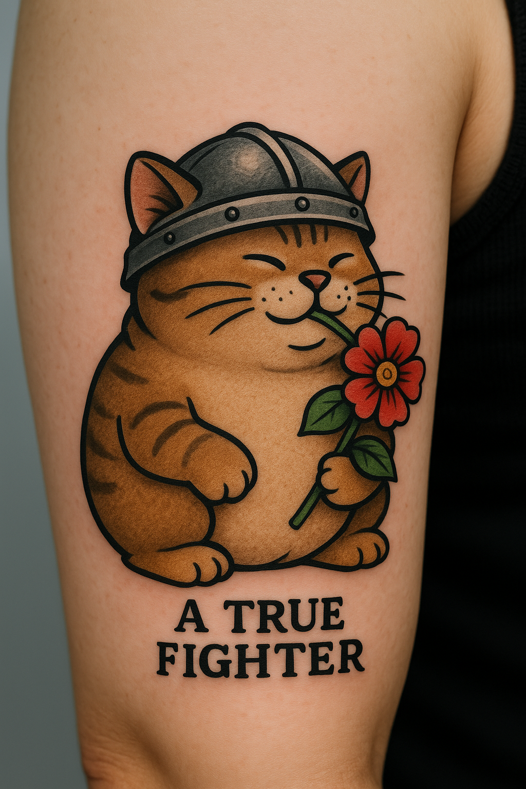 Tattoo Kucing Lucu Ini Ternyata Simbol Perjuangan Hidup Sejati!