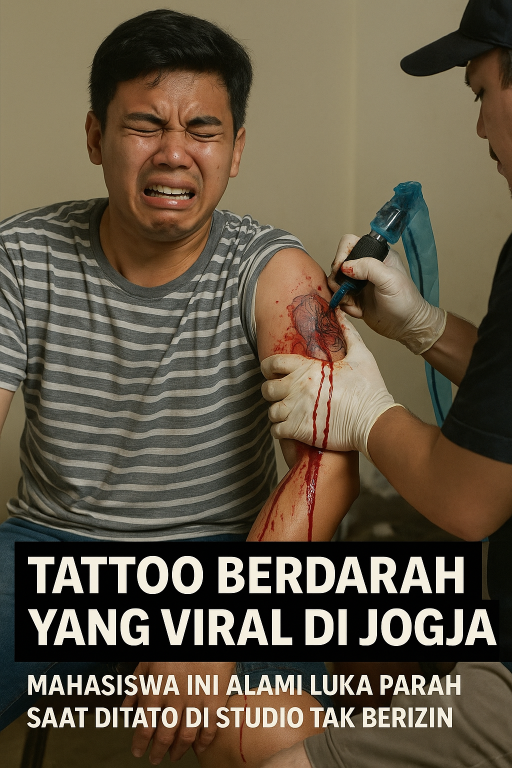 Tattoo Berdarah yang Viral di Jogja