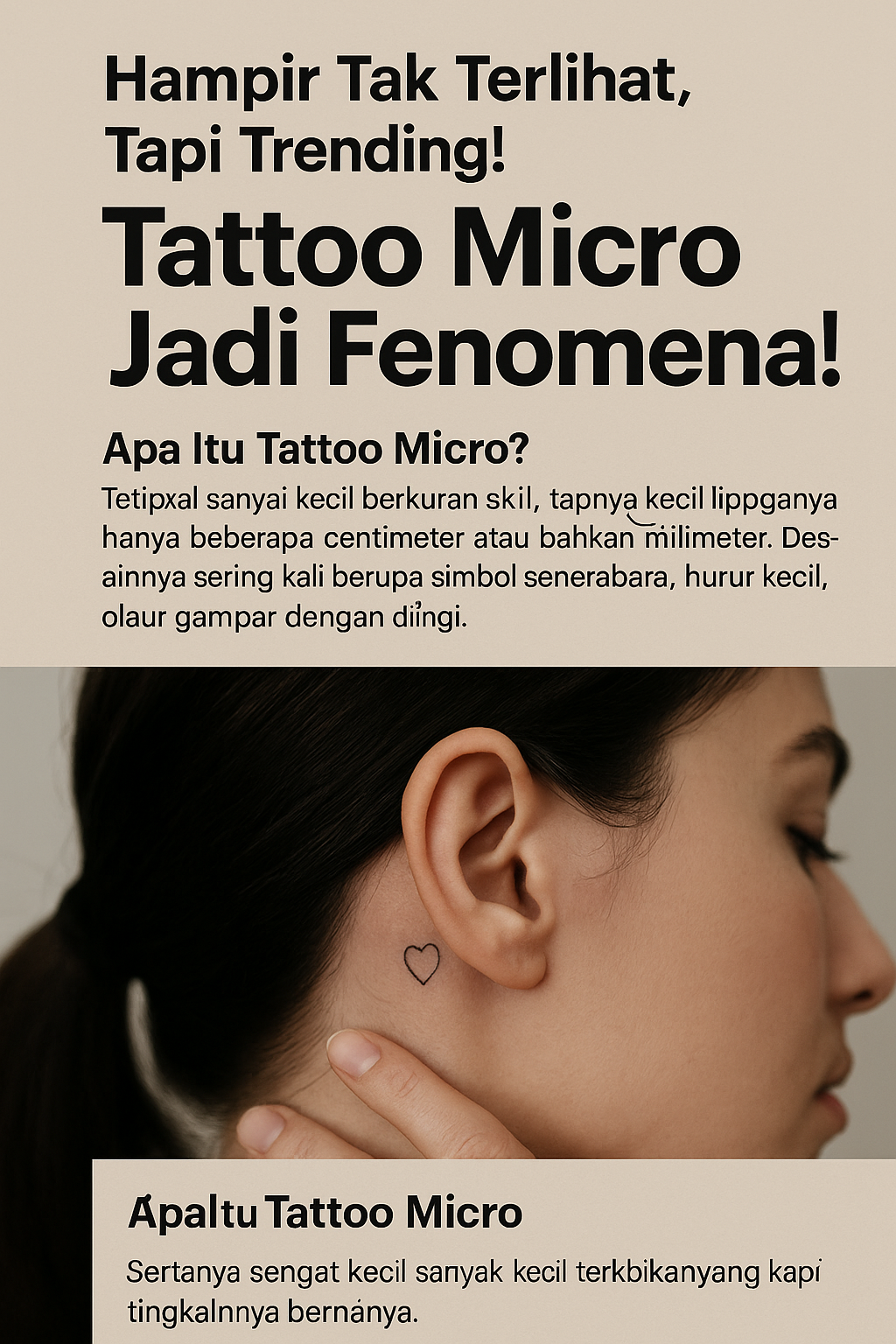 Tattoo Micro Jadi Fenomena