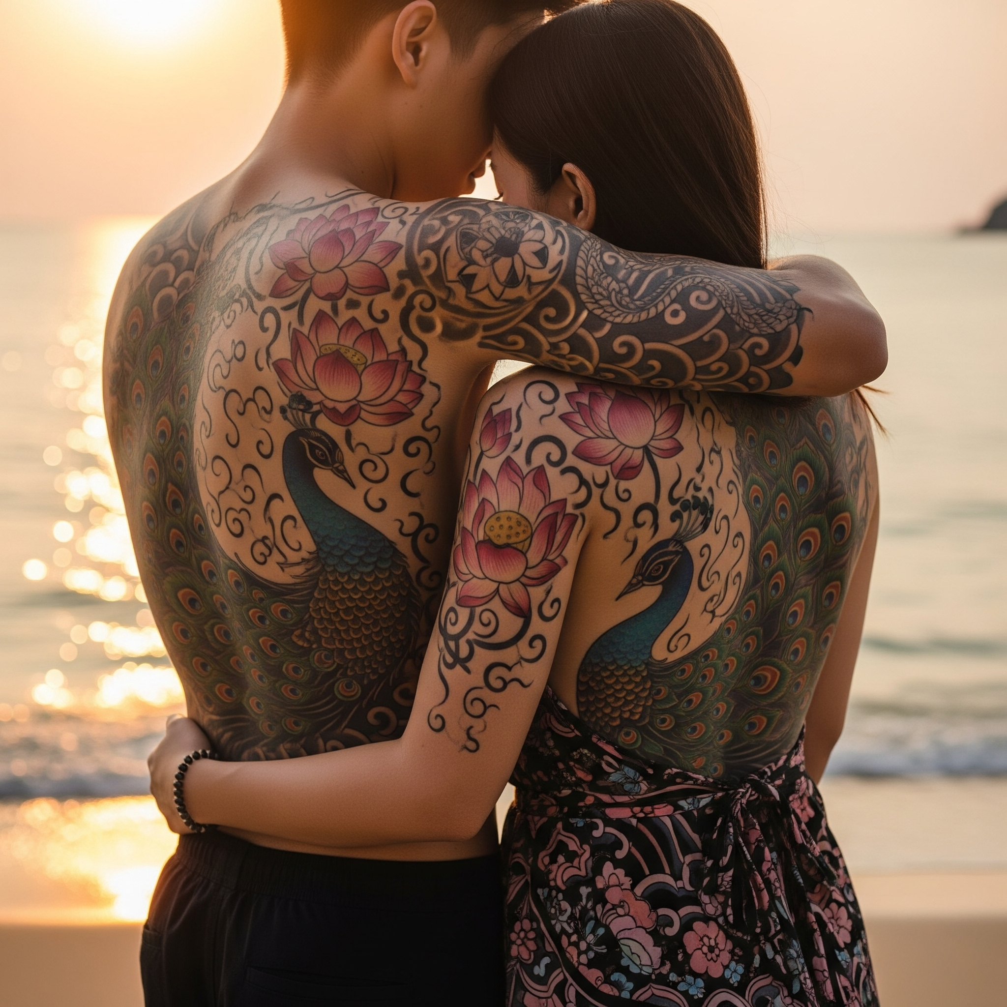 Tato Couple Viral di Thailand, Bisa Nyambung Kalau Berpelukan!