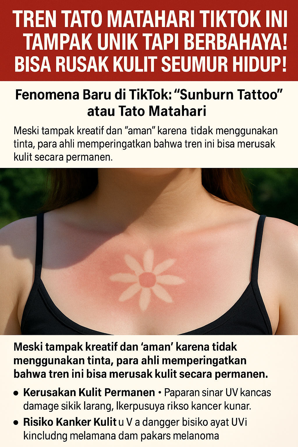 Tren tato matahari TikTok