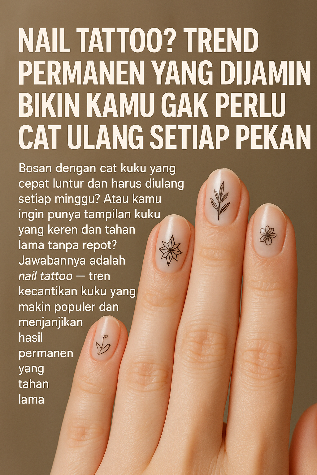 Nail Tattoo Trend Permanen
