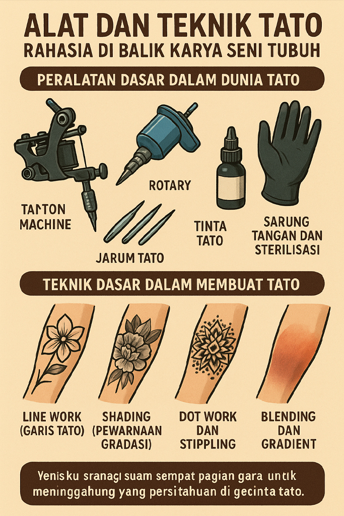 Alat dan Teknik Tato: Rahasia di Balik Karya Seni Tubuh
