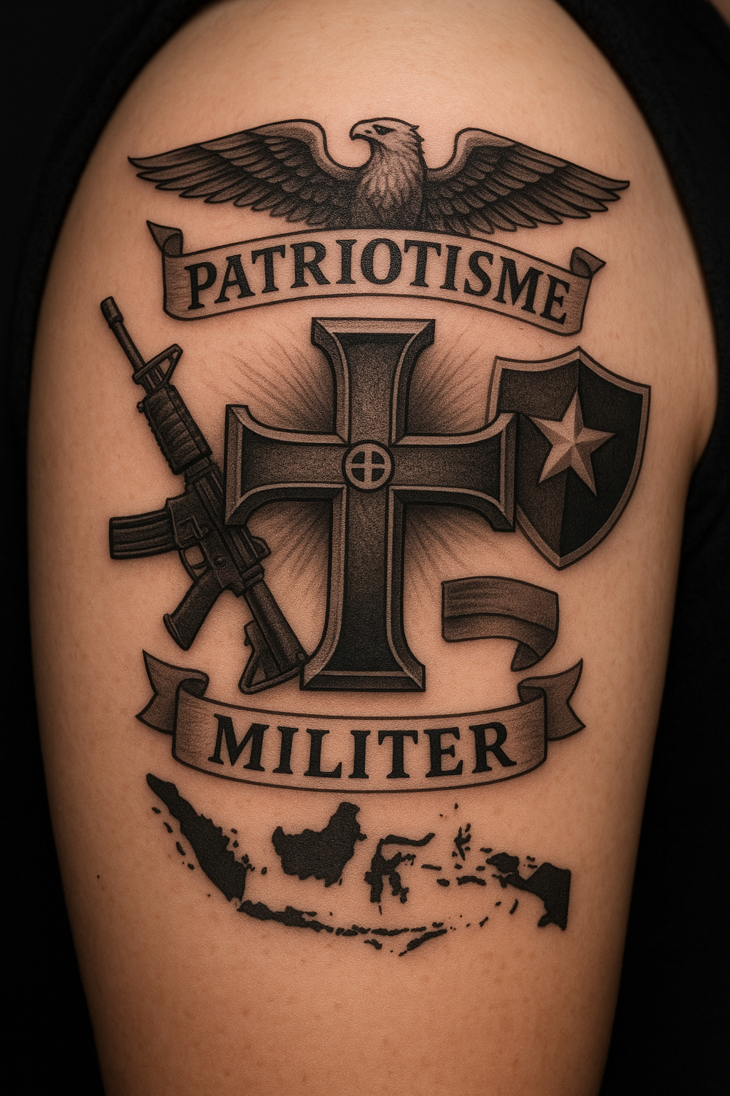 Motif Korsa: Tato Militer dan Simbol Patriotisme