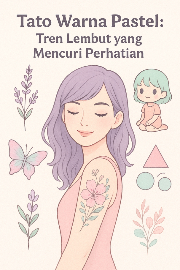Tato Warna Pastel: Tren Lembut yang Mencuri Perhatian