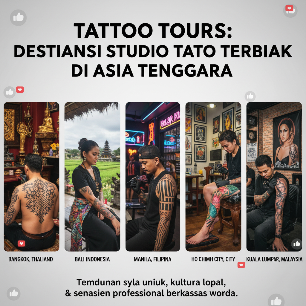 Tattoo Tours: Destinasi Studio Tato Terbaik di Asia Tenggara