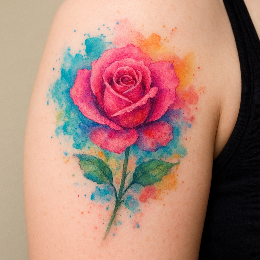 Teknik Watercolor Tattoo: Cara Seniman Membuat Lukisan di Kulit
