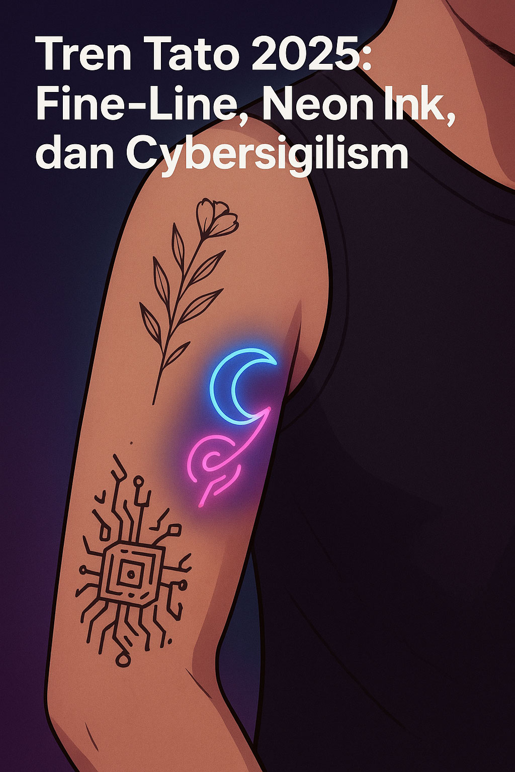 Tren Tato 2025: Fine-Line, Neon Ink, dan Cybersigilism
