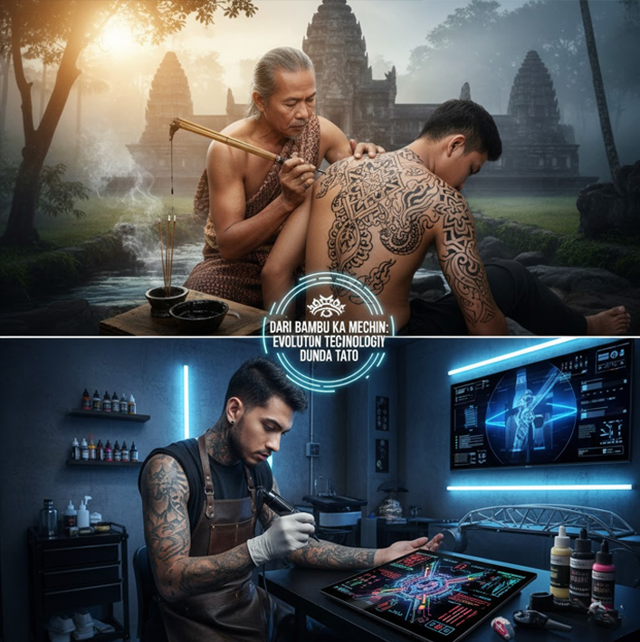 Dari Bambu ke Mesin: Evolusi Teknologi Dunia Tato