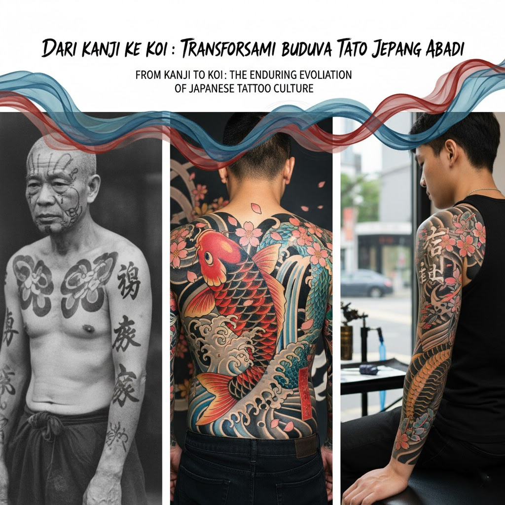 Dari Kanji ke Koi: Transformasi Budaya Tato Jepang Abadi
