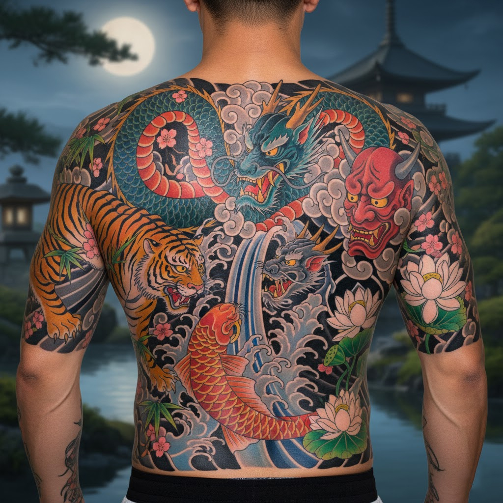 Seni Tato Jepang: Perpaduan Mistik antara Alam dan Mitologi