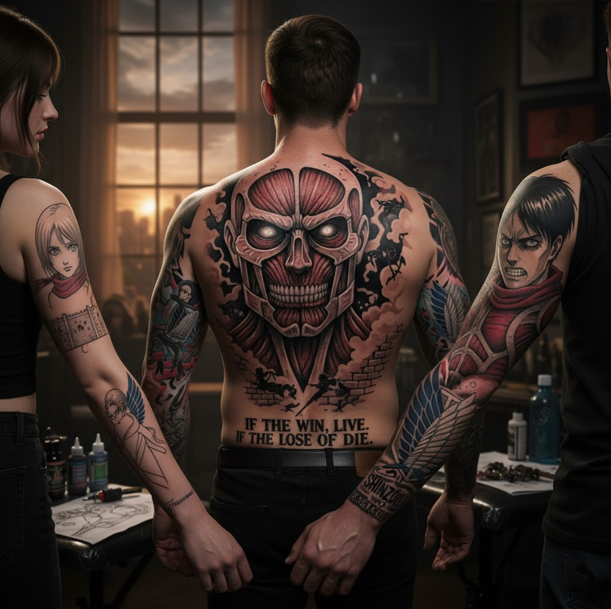 Tato Attack on Titan: Melawan Takdir di Balik Dinding