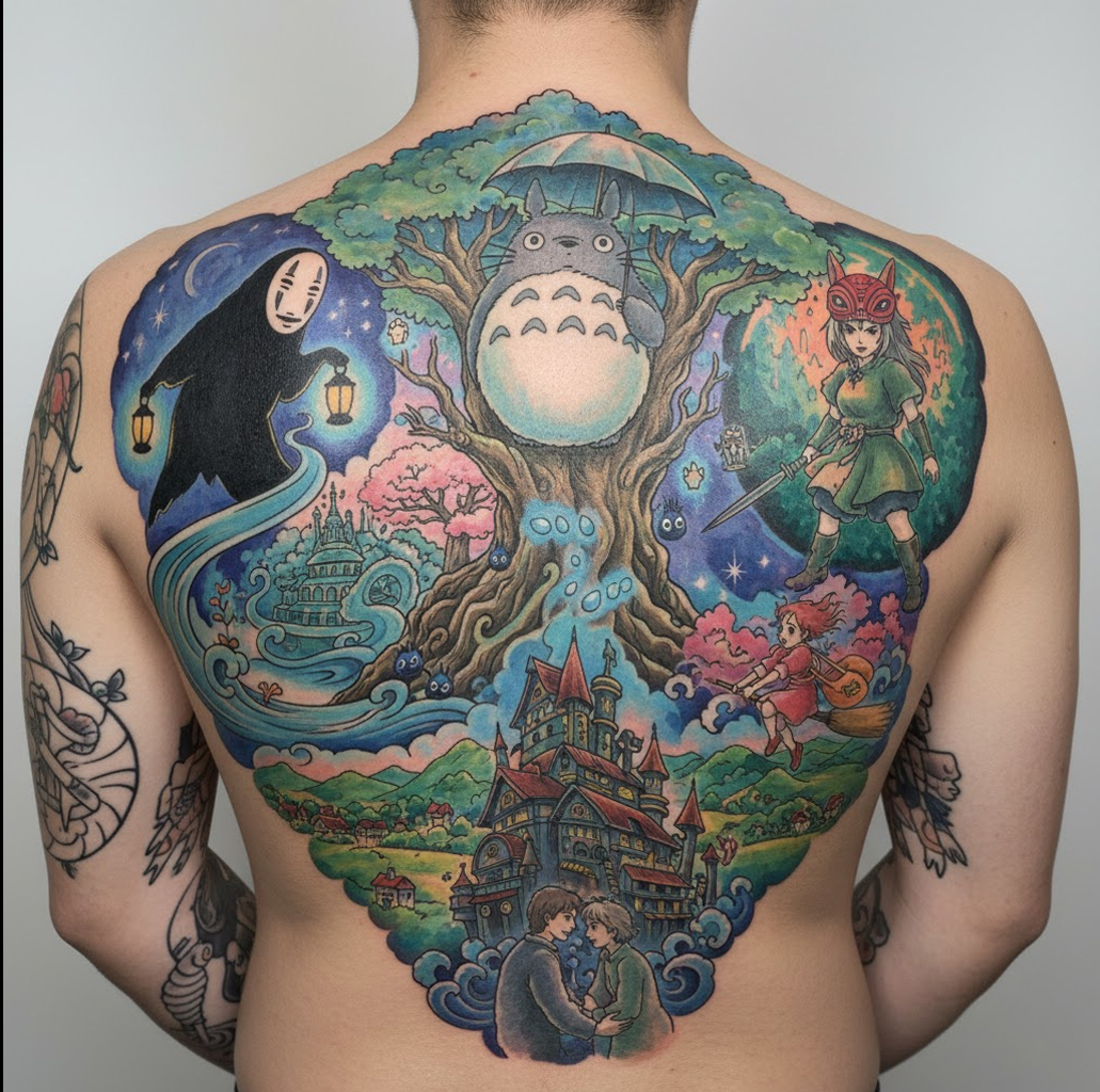 Tato Studio Ghibli: Pesona Magis dalam Setiap Goresan