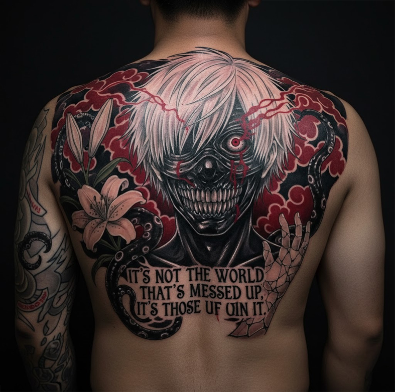 Tato Tokyo Ghoul: Gelapnya Jiwa di Balik Topeng