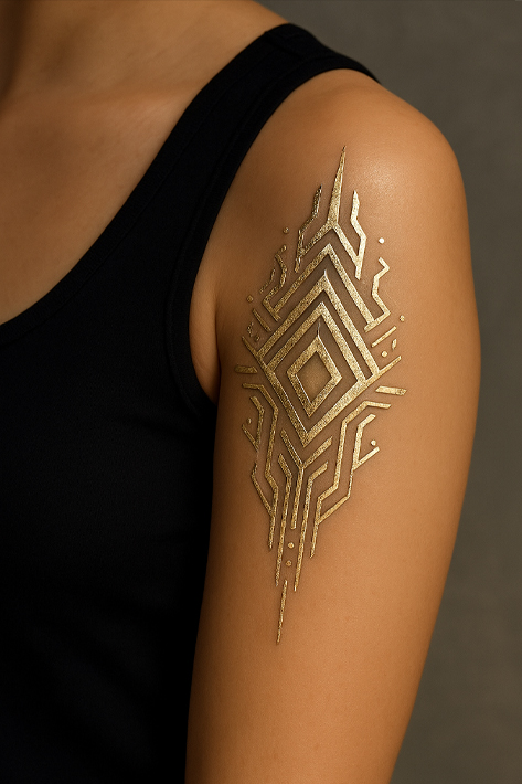 Tattoo Berbahan Metalik: Kilau Logam di Kulit Anda