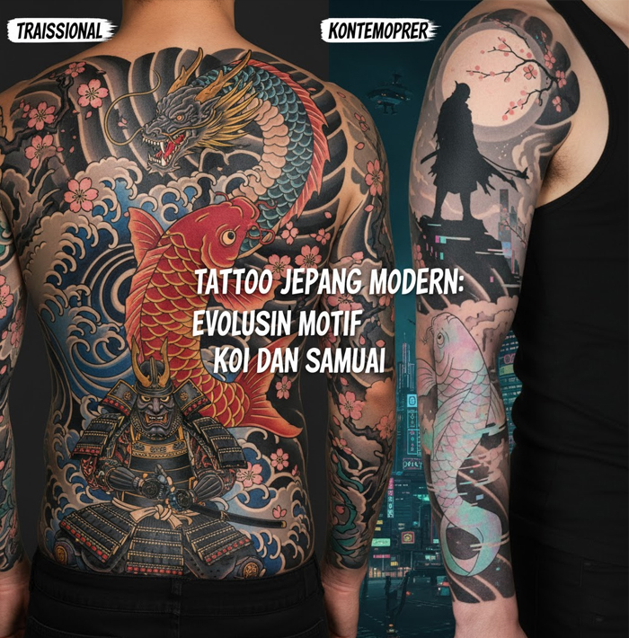 Tattoo Jepang Modern: Evolusi Motif Koi dan Samurai
