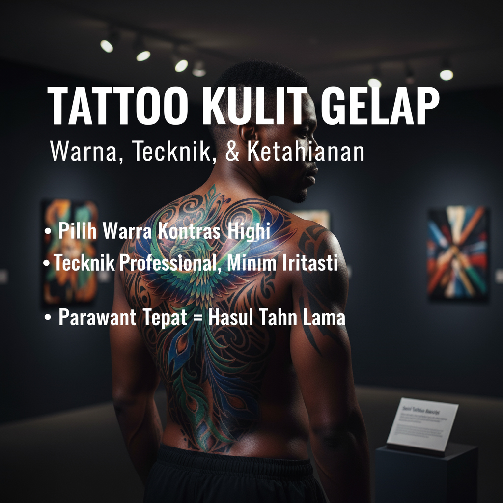 Tattoo Kulit Gelap: Warna, Teknik, dan Ketahanan