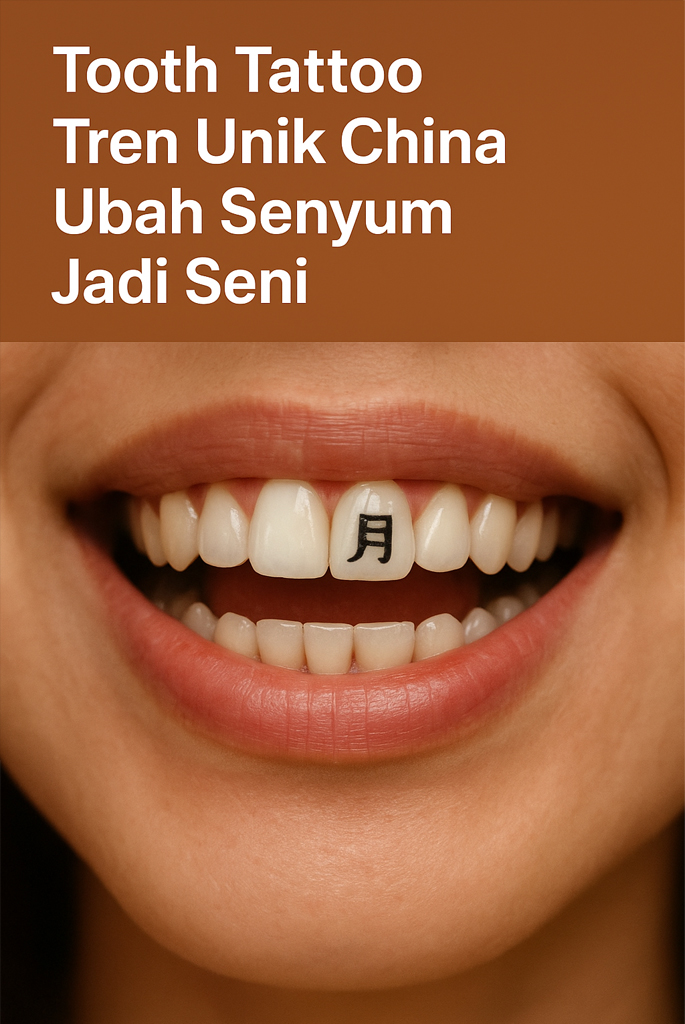 Tooth Tattoo Tren Unik China Ubah Senyum Jadi Seni
